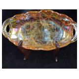 Vintage Indiana Glass Marigold Carnival Glass Dish