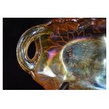 Vintage Indiana Glass Marigold Carnival Glass Dish