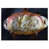 Vintage Indiana Glass Marigold Carnival Glass Dish