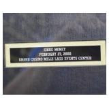 Autographed Eddie Money Memorabilia Plaque