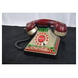 Coca-Cola Stained Glass Look, Light Up Telephone
