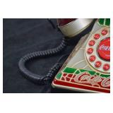 Coca-Cola Stained Glass Look, Light Up Telephone
