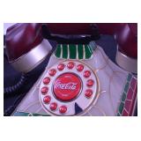 Coca-Cola Stained Glass Look, Light Up Telephone