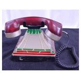 Coca-Cola Stained Glass Look, Light Up Telephone