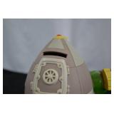 Looney Tunes WB 1996 Rocket Spaceship Piggy Bank