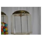 Vintage Dual Head Gumball Machine on a Stand