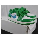 Nike Air Jordan 1 Low Lucky Green Aquatone Shoes