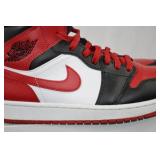 Nike Air Jordan 1 Mid Bred Toe Shoes 10.5