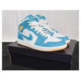 Nike Air Jordan 1 Mid-Top Aquatone Shoe