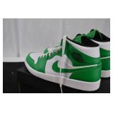 Nike Air Jordan 1 Mid "Lucky Green" Shoes