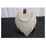 Silver Handle Sweetheart Clutch Bag