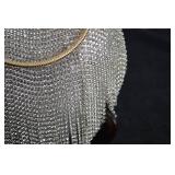 Silver Handle Sweetheart Clutch Bag
