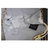 Silver Handle Sweetheart Clutch Bag