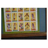 American Indian Dance Stamps In Frame