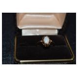 Vintage 14k Gold Opal Ring