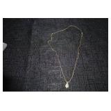 14k Gold Opal Necklace