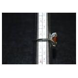 10k Gold Topaz And Diamond Ring