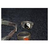 925 Sterling Rings And Bracelet