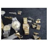 Vintage Watch And Cuff Link Collection
