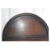 Antique Jacobean Leather And Walnut Tobacco Humidor Cabinet
