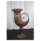 Vintage Intricatly Detailed Rattan Cornucopia