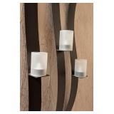 Wavy Black Metal Wall Sconces
