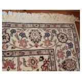 Beautiful Cream Wool Accent Rug