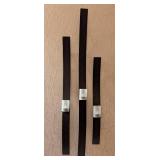 Wavy Black Metal Wall Sconces