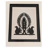 Small Framed Polish Paper Cutting