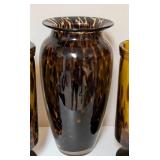 Tortoise Glass Vases and Candleholders