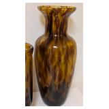 Tortoise Glass Vases and Candleholders
