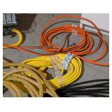 Assorted Work Lights and Extension Cords