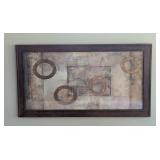Framed Metallic Abstract Print by Volk