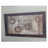 Framed Metallic Abstract Print by Volk