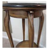 Pulaski Furniture Black Granite Topper Accent Table