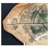University of North Dakota School of Mines Pottery Leaf Dish