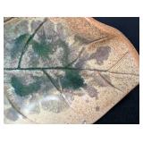 University of North Dakota School of Mines Pottery Leaf Dish