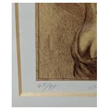 Pair of Framed Nude Silhouette Sketch Prints