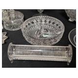 Assorted Vintage Cut/Pressed Glass and Crystal
