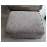 Milling Road Grey Paisley Armchair and Ottoman