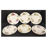 Partial Royal Grafton Flower of the Month Plates