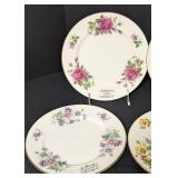 Partial Royal Grafton Flower of the Month Plates