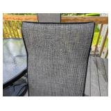 Glass Topped Patio Table Set