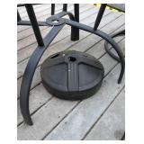 Glass Topped Patio Table Set