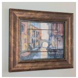 Gold Framed Venice Print by Bernhard Vogel