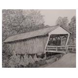 Small Framed Madison County Sketch by Doris Elliott
