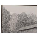 Small Framed Madison County Sketch by Doris Elliott