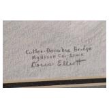 Small Framed Madison County Sketch by Doris Elliott