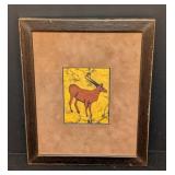 Small Framed Antelope Print