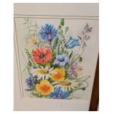 Pretty Mix of Framed Floral Prints